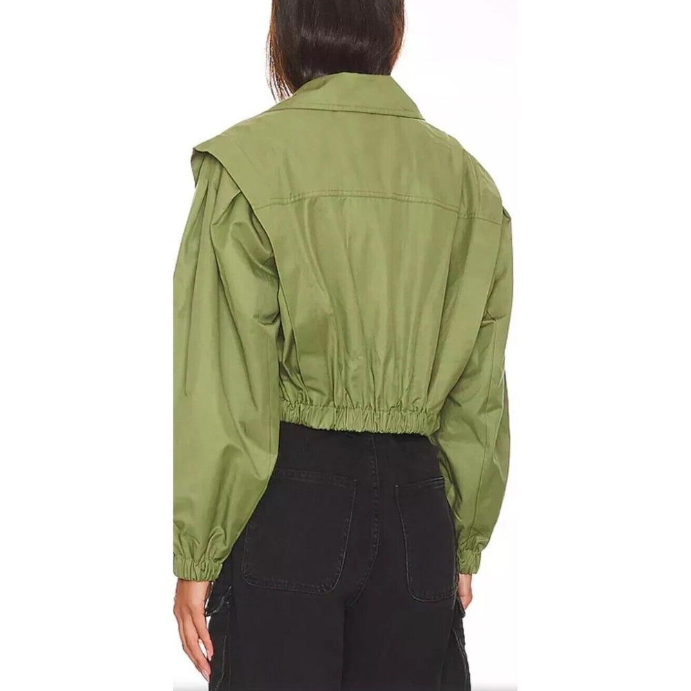 Free People Women's Looking Glass Trench Coat  Green Size S‎ - Picture 4 of 16